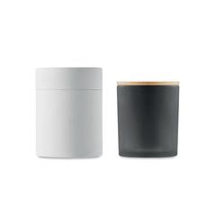 Vue Bougie en cire végétale 120 gr - Keops small de couleur noir| Krokrodeal