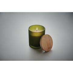 Vue Bougie en cire végétale 200 gr - Keops medium de couleur vert| Krokrodeal