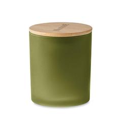 Vue Bougie en cire végétale 200 gr - Keops medium de couleur vert| Krokrodeal