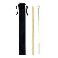 Vue Paille et brossettes en acier - Cold straw colour de couleur jaune| Krokrodeal