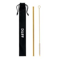 Vue Paille et brossettes en acier - Cold straw colour de couleur jaune| Krokrodeal