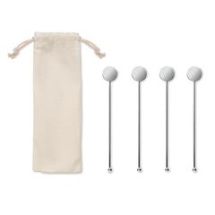 Vue Set de touilleurs en acier inox - Tamango de couleur gris| Krokrodeal