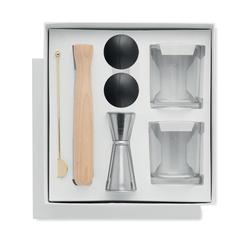 Vue Set de 7 pièces pour cocktail - Night de couleur gris| Krokrodeal