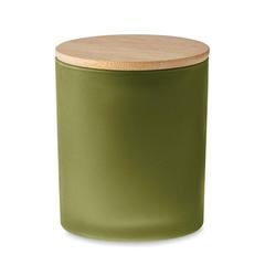 Vue Bougie en cire végétale 280 gr - Keops large de couleur vert| Krokrodeal