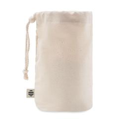 Vue Sac en coton biologique - Diste small de couleur marron| Krokrodeal