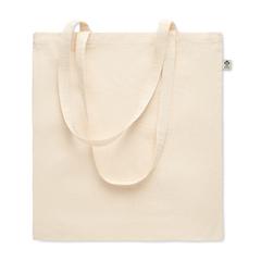 Vue Sac shopping en coton biologiqu - Nuoro de couleur marron| Krokrodeal