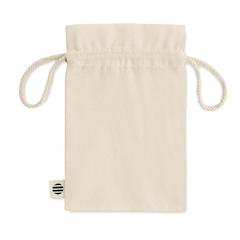 Vue Sac cadeau coton biologique S - Amber small de couleur marron| Krokrodeal