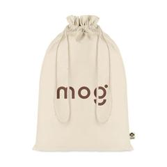 Vue Sac cadeau coton biologique L - Amber large de couleur marron| Krokrodeal
