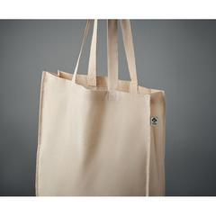 Vue Sac shopping en coton biologiqu - Trapani de couleur marron| Krokrodeal