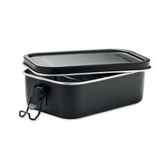 Vue Lunch box en acier inox. 750ml - Chan lunchbox colour de couleur noir| Krokrodeal
