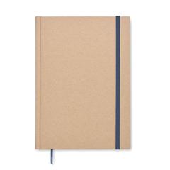 Vue Carnet A5 en papier recyclé - Musa de couleur bleu| Krokrodeal