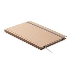 Vue Carnet A5 en papier recyclé - Musa de couleur gris| Krokrodeal