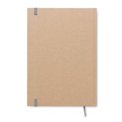 Vue Carnet A5 en papier recyclé - Musa de couleur gris| Krokrodeal