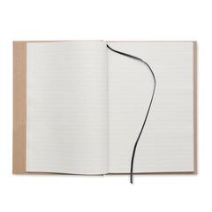 Vue Carnet A5 en papier recyclé - Musa de couleur noir| Krokrodeal