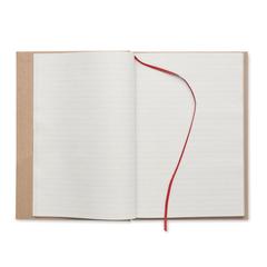 Vue Carnet A5 en papier recyclé - Musa de couleur rouge| Krokrodeal