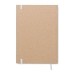 Vue Carnet A5 en papier recyclé - Musa de couleur blanc| Krokrodeal