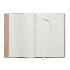 Vue Carnet A5 en papier recyclé - Musa de couleur blanc| Krokrodeal