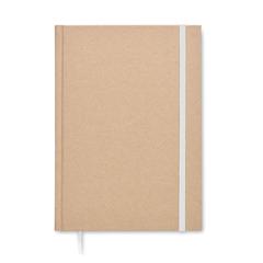 Vue Carnet A5 en papier recyclé - Musa de couleur blanc| Krokrodeal