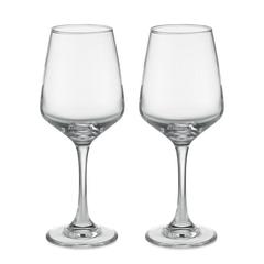 Vue Ensemble de 2 verres à vin - Cheers de couleur blanc| Krokrodeal