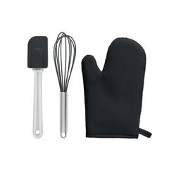 Vue Set d'ustensiles de cuisine - Dateki de couleur noir| Krokrodeal