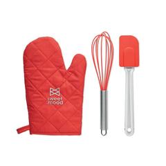 Vue Set d'ustensiles de cuisine - Dateki de couleur rouge| Krokrodeal