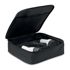 Vue Sac pour cable de charge voitur - Cabag de couleur noir| Krokrodeal