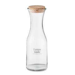 Vue Carafe en verre recyclé 1L - Picca de couleur blanc| Krokrodeal