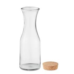 Vue Carafe en verre recyclé 1L - Picca de couleur blanc| Krokrodeal
