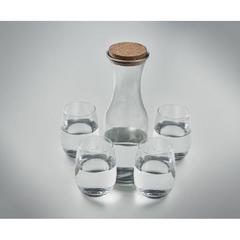 Vue Set de boisson en verre recyclé - Piccadilly de couleur blanc| Krokrodeal
