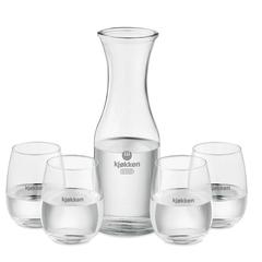 Vue Set de boisson en verre recyclé - Piccadilly de couleur blanc| Krokrodeal