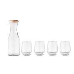 Vue Set de boisson en verre recyclé - Piccadilly de couleur blanc| Krokrodeal