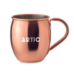 Vue Tasse cocktail couleur cuivre - Daiquiri de couleur jaune| Krokrodeal