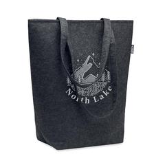 Vue Sac Shopping en feutre RPET - Nata de couleur gris| Krokrodeal