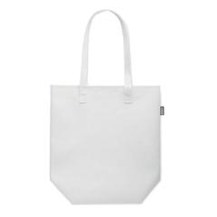 Vue Sac Shopping en feutre RPET - Nata de couleur blanc| Krokrodeal