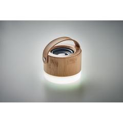 Vue Haut-parleur sans fil en bambou - Diuma de couleur marron| Krokrodeal