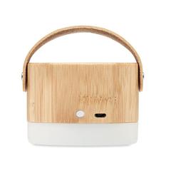 Vue Haut-parleur sans fil en bambou - Diuma de couleur marron| Krokrodeal