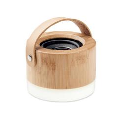 Vue Haut-parleur sans fil en bambou - Diuma de couleur marron| Krokrodeal
