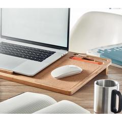 Vue Support ordinateur portable - Teclat de couleur marron| Krokrodeal