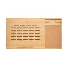 Vue Support ordinateur portable - Teclat de couleur marron| Krokrodeal