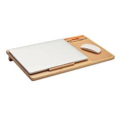 Vue Support ordinateur portable - Teclat de couleur marron| Krokrodeal