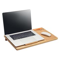 Vue Support ordinateur portable - Teclat de couleur marron| Krokrodeal