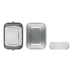 Vue Boîte à lunch en acier inox - Sao de couleur gris| Krokrodeal