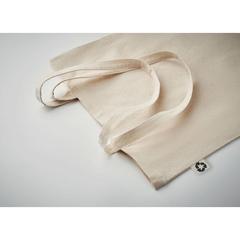 Vue Sac shopping en coton recyclé - Zoco de couleur marron| Krokrodeal