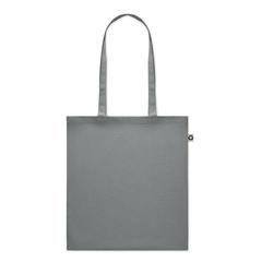 Vue Sac shopping en coton recyclé - Zoco colour de couleur gris| Krokrodeal