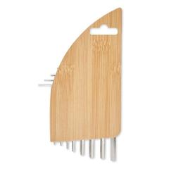 Vue Clés hexagonales support bambou - Karuvi de couleur marron| Krokrodeal