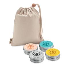 Vue Coffret Voyage Vegan Unisexe - Elegance de couleur marron| Krokrodeal