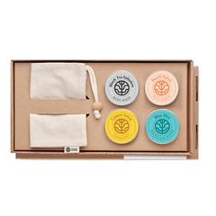 Vue Coffret Voyage Vegan Unisexe - Elegance de couleur marron| Krokrodeal