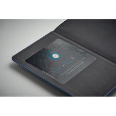 Vue Carnet A5 en papier recyclé - Grow de couleur bleu| Krokrodeal