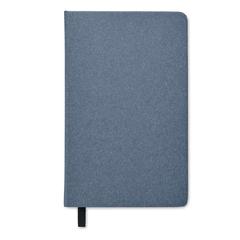 Vue Carnet A5 en papier recyclé - Grow de couleur bleu| Krokrodeal