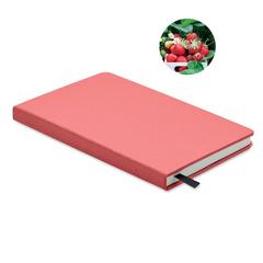 Vue Carnet A5 en papier recyclé - Grow de couleur rouge| Krokrodeal